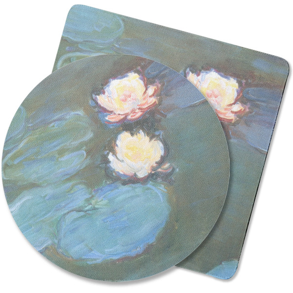 Custom Water Lilies #2 Rubber Backed Coaster
