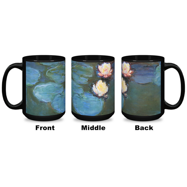 Water Lilies #2 Coffee Mug - 15 oz - Black APPROVAL