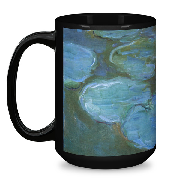 Water Lilies #2 Coffee Mug - 15 oz - Black