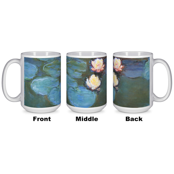 Water Lilies #2 Coffee Mug - 15 oz - White APPROVAL