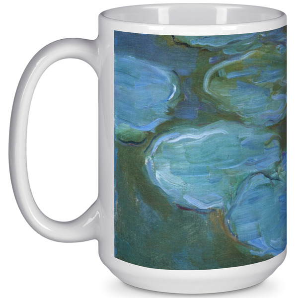 Custom Water Lilies #2 15 Oz Coffee Mug - White