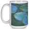Water Lilies #2 15 Oz Coffee Mug - White