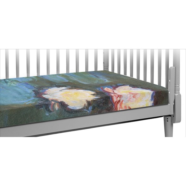 Custom Water Lilies #2 Crib Fitted Sheet