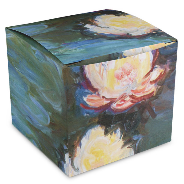 Custom Water Lilies #2 Cube Favor Gift Boxes