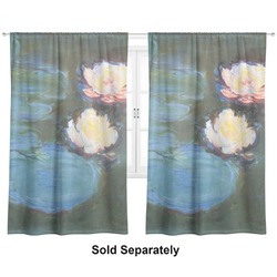 Water Lilies #2 Curtain Panel - Custom Size