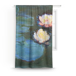 Water Lilies #2 Curtain Panel - Custom Size