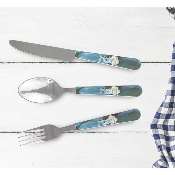 Water Lilies #2 Cutlery Set - w/ PLATE
