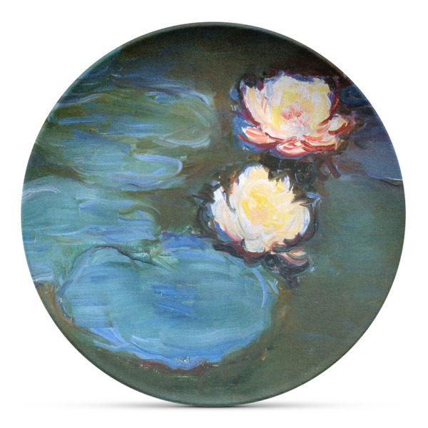 Custom Water Lilies #2 Microwave Safe Plastic Plate - Composite Polymer