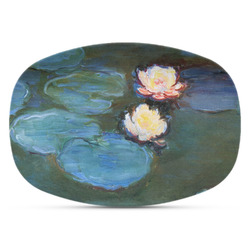 Water Lilies #2 Plastic Platter - Microwave & Oven Safe Composite Polymer