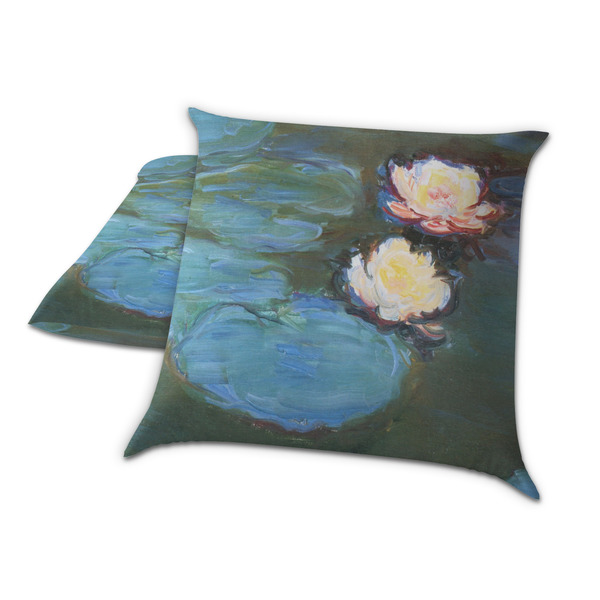 Water Lilies #2 Decorative Pillow Case - TWO