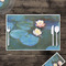 Water Lilies #2 Disposable Paper Placemat - In Context
