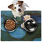Water Lilies #2 Dog Food Mat - Medium LIFESTYLE
