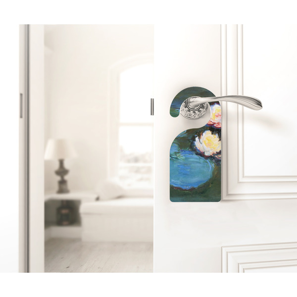Water Lilies #2 Door Hanger - LIFESTYLE