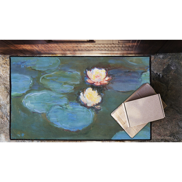 Water Lilies #2 Door Mat - LIFESTYLE (Lrg)
