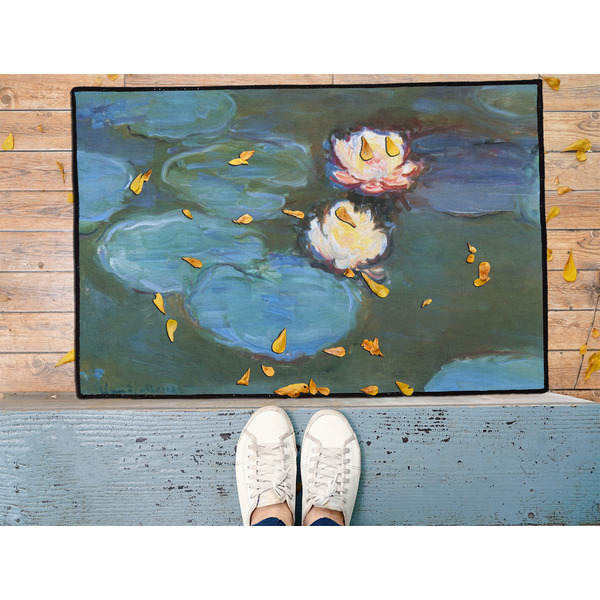 Water Lilies #2 Door Mat - LIFESTYLE (Med)