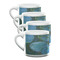 Water Lilies #2 Double Shot Espresso Mugs - Set of 4 Front