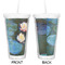 Water Lilies #2 Double Wall Tumbler with Straw - Approval