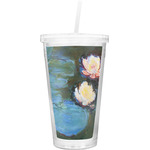 Water Lilies #2 Double Wall Tumbler with Straw