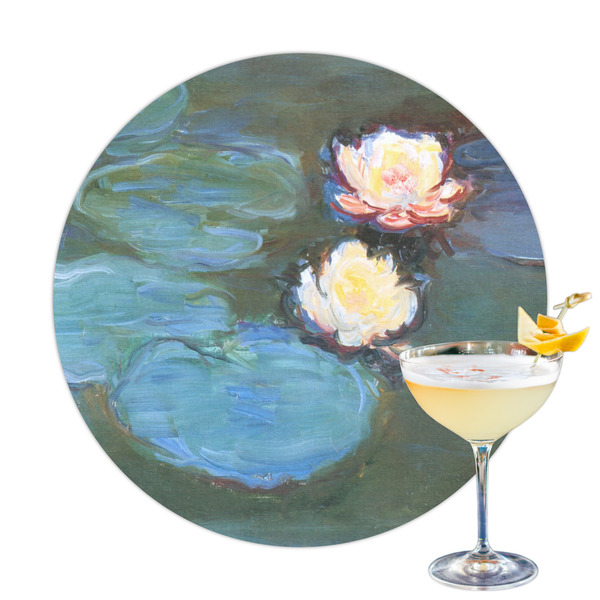 Custom Water Lilies #2 Printed Drink Topper