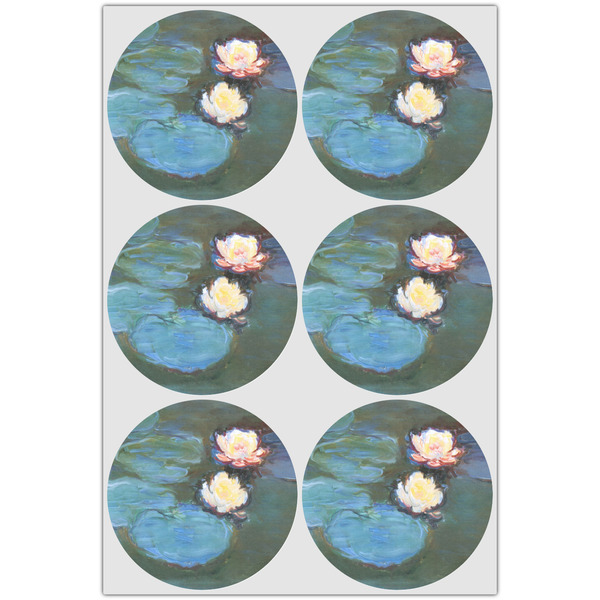 Water Lilies #2 Drink Topper - XLarge - Set of 6