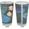 Water Lilies #2 Pint Glass - Full Color - Front & Back Views