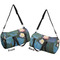 Water Lilies #2 Duffle bag large front and back sides