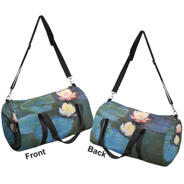 Water Lilies #2 Duffle bag small front and back sides