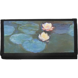 Water Lilies #2 Canvas Checkbook Cover