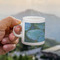 Water Lilies #2 Espresso Cup - 3oz LIFESTYLE (new hand)