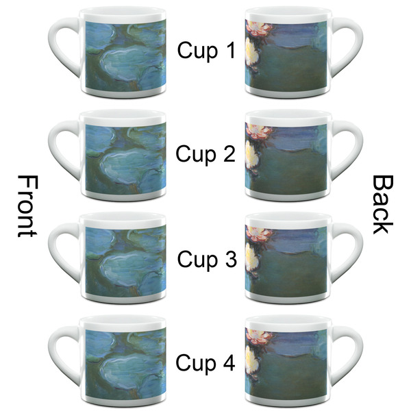 Water Lilies #2 Espresso Cup - 6oz (Double Shot Set of 4) APPROVAL