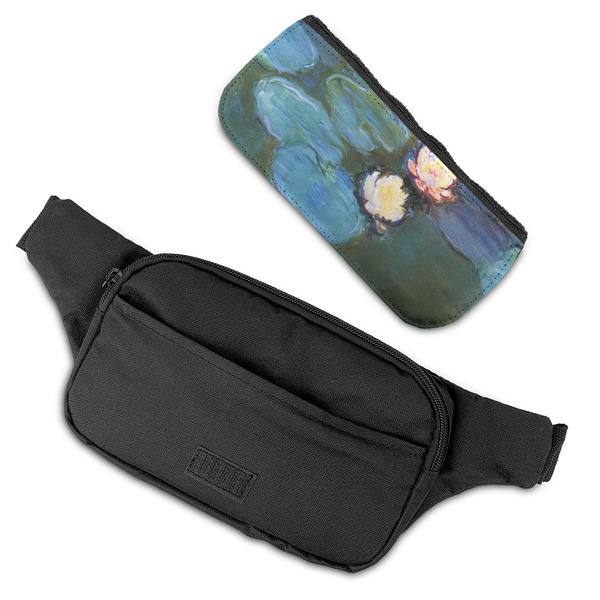 Water Lilies #2 Fanny Packs - FLAT (flap off)
