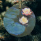 Water Lilies #2 Frosted Glass Ornament - Round (Lifestyle)