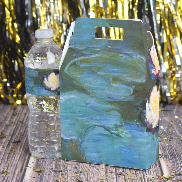 Water Lilies #2 Gable Favor Box - In Context