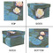 Water Lilies #2 Gift Boxes with Lid - Canvas Wrapped - Large - Approval
