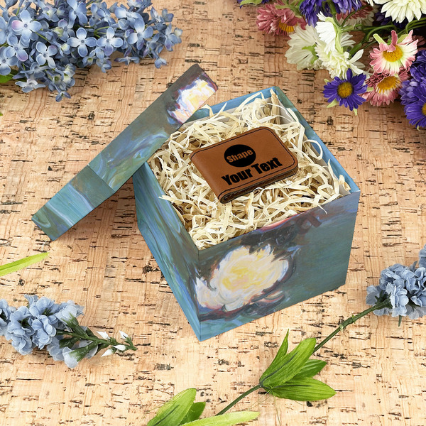 Water Lilies #2 Gift Boxes with Lid - Canvas Wrapped - Small - In Context