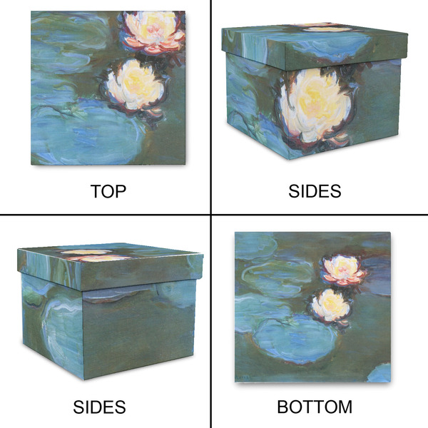Water Lilies #2 Gift Boxes with Lid - Canvas Wrapped - X-Large - Approval