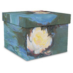 Water Lilies #2 Gift Box with Lid - Canvas Wrapped - X-Large