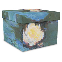 Water Lilies #2 Gift Box with Lid - Canvas Wrapped - X-Large
