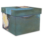 Water Lilies #2 Gift Box with Lid - Canvas Wrapped - XX-Large