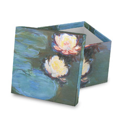 Water Lilies #2 Gift Box with Lid - Canvas Wrapped