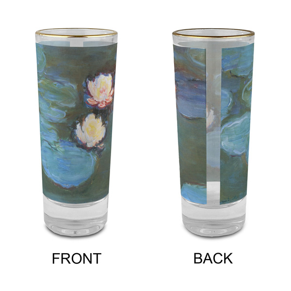 Water Lilies #2 Glass Shot Glass - 2 oz - Single - APPROVAL