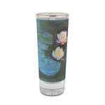 Water Lilies #2 2 oz Shot Glass -  Glass with Gold Rim - Single