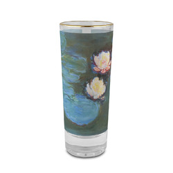 Water Lilies #2 2 oz Shot Glass - Glass with Gold Rim