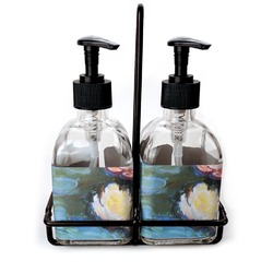 Water Lilies #2 Glass Soap & Lotion Bottles