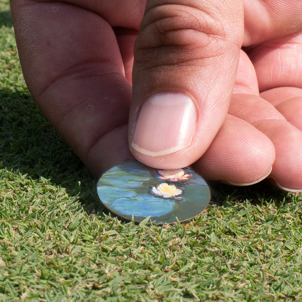 Water Lilies #2 Golf Ball Marker - Hand