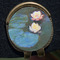 Water Lilies #2 Golf Ball Marker Hat Clip - Gold - Close Up