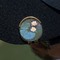 Water Lilies #2 Golf Ball Marker Hat Clip - Gold - On Hat