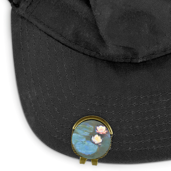 Water Lilies #2 Golf Ball Marker Hat Clip - Main - GOLD
