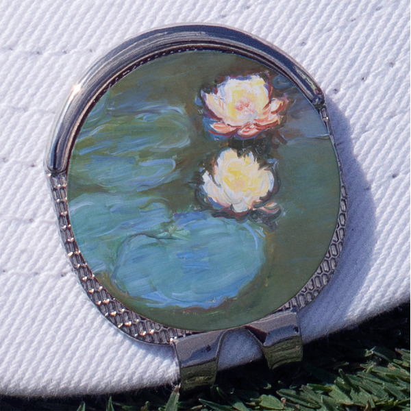 Custom Water Lilies #2 Golf Ball Marker - Hat Clip