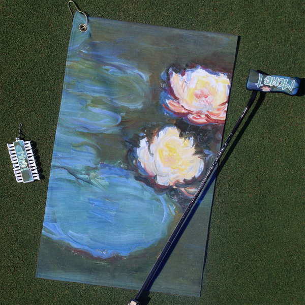 Custom Water Lilies #2 Golf Towel Gift Set